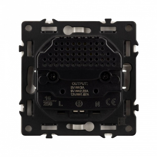 Розетка с заземлением и 2хUSB type A, без рамки Arlight SCT 054286