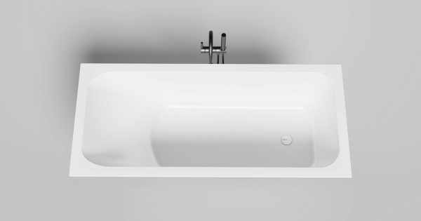 Ванна из литьевого мрамора Salini Orlanda 170x75 102117M белая матовая