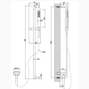 Душевая штанга Gessi Goccia 33642#279 белый матовый