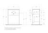 Тумба под раковину BelBagno Kraft 39 60 KRAFT39-600/390-2C-PIA-RT дуб табак