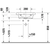 Раковина 55x40 см Duravit DuraStyle 2337550000