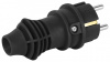 Вилка прямая с заземлением Эра  VX13-B-IP44