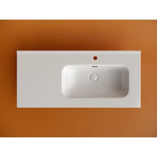 Раковина Ceramica Nova Element CN7003R 101x46,5 см R, накладная, белый