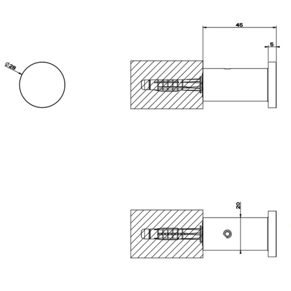 Крючок Gessi 316 54821#239 полированная сталь