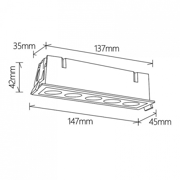 Встраиваемый светильник Mantra Blau 9132