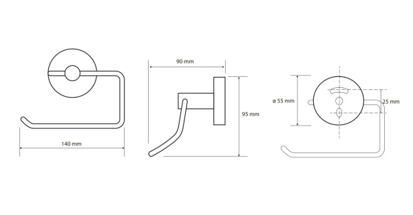 Держатель туалетной бумаги Bemeta Sablo 160112042