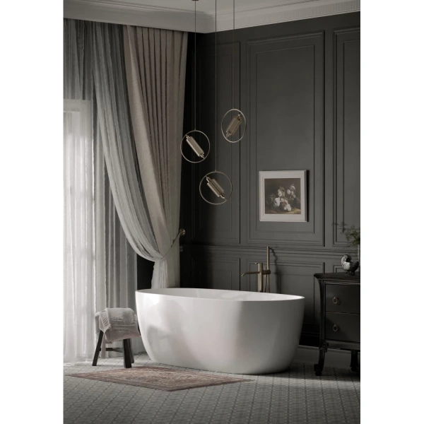 Акриловая ванна Sancos Space FB13 170x80 см, отдельностоящая, белый