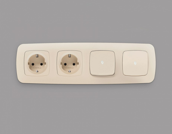 Клавиша для выключателя одноклавишного c подсветкой Ambrella Volt Quant OP3220