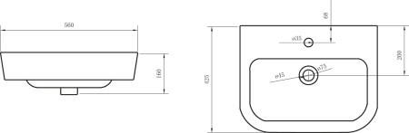 Раковина BelBagno ALBANO BB120L