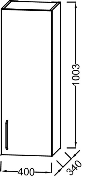 Шкаф 40 см Jacob Delafon Odeon Rive Gauche EB2571D-R7-E52 дуб табак