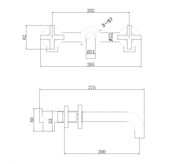 Смеситель для раковины Abber Wasser Kreis AF81121NG никель