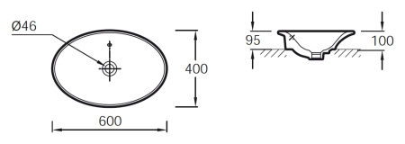 Раковина Jacob Delafon Presqu`ile E4439-00