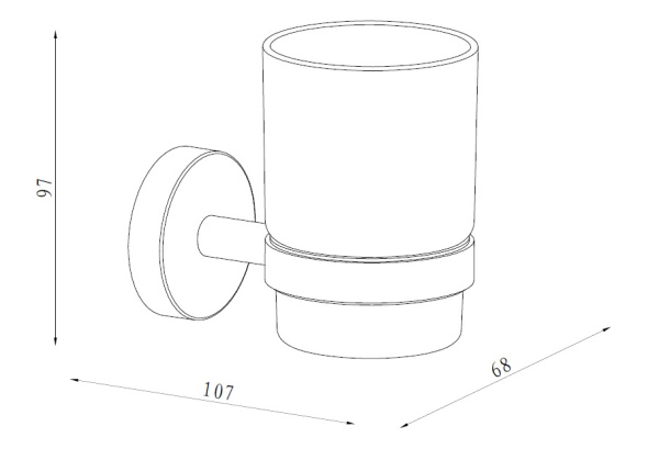 Стакан Damixa Scandi pro HASP34300