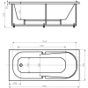 Акриловая ванна Aquatek Лея LEY170-0000145 170x75 см, белый