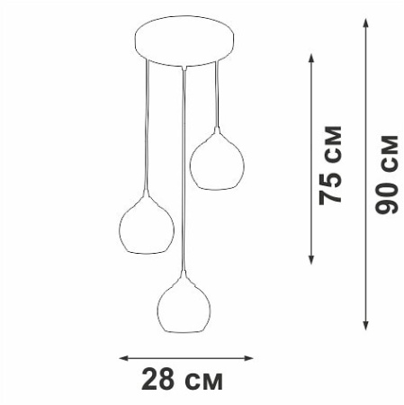 Подвесной светильник Vitaluce V3785 V3785-0/3S