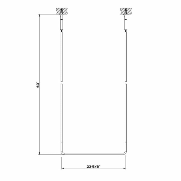 Полотенцедержатель Gessi Goccia 60 см 38143#031
