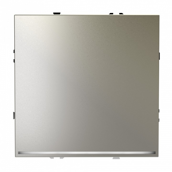 Выключатель проходной одноклавишный с подсветкой без рамки Voltum S70 VLS010404