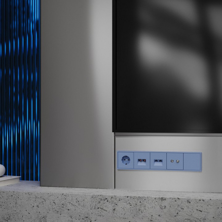 Накладка для розетки RJ-11 или RJ-45 Voltum S70 VLS001415