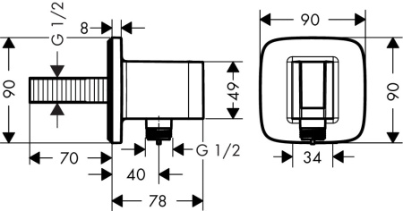Держатель для душа hansgrohe Fixfit 26485000