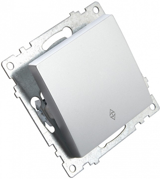 Выключатель проходной одноклавишный без рамки Stekker Катрин 39576