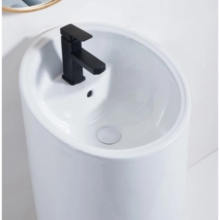 Раковина CeramaLux P7030L 45,5x47 см, напольная, белый