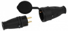 Розетка с заземлением Эра  RX10-B-IP44