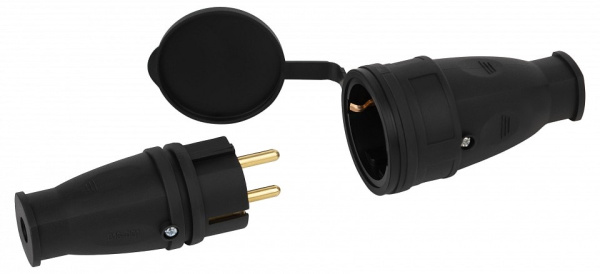 Розетка с заземлением Эра  RX10-B-IP44
