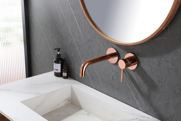 Смеситель для раковины Abber Wasser Kreis AF8112RG золото