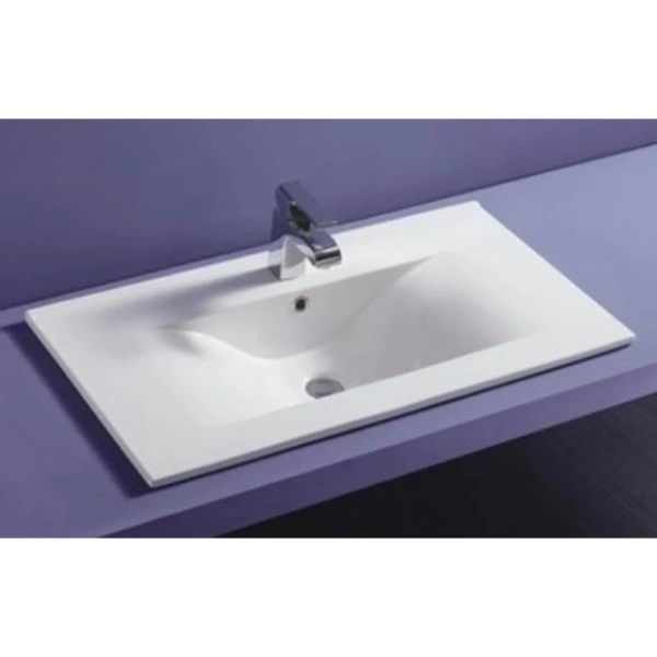 Раковина CeramaLux JY-807-80 81,5x46 см, накладная, белый