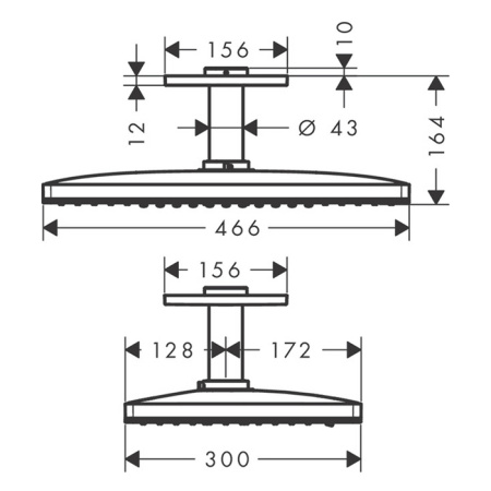 Верхний душ Axor ShowerSolutions 35279000