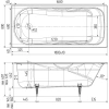 Ванна чугунная Wotte Comfort 1800х800 180х80 см, белый