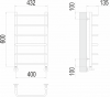 Полотенцесушитель водяной Terminus Стандарт П6 400х600 4670078530318