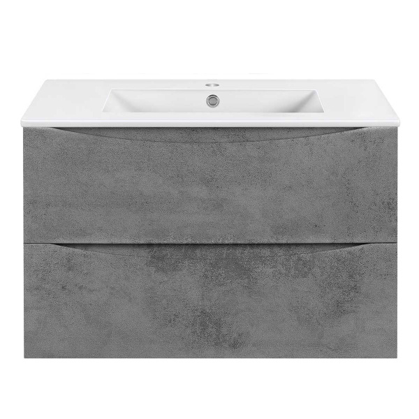 Тумба под раковину Vincea Mia Slim 80 см VMC-2MC800S1BT серый