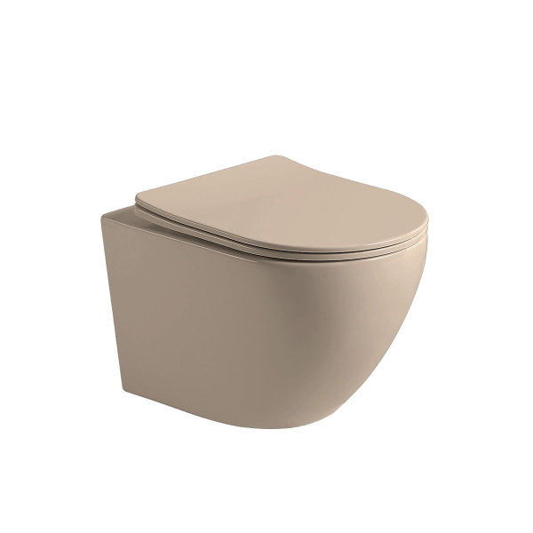 Подвесной унитаз Vincea Globo VT1-14SMC капучино матовый