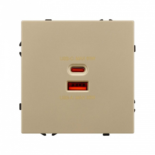 Розетка 2хUSB type A и C без рамки Arlight SCT 054318