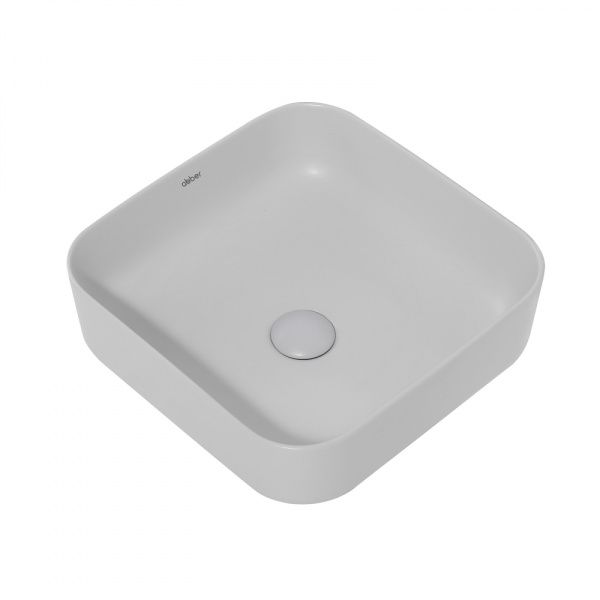 Раковина накладная Abber Rechteck 38 AC2211MLG светло-серая матовая