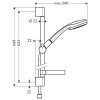 Душевой гарнитур Hansgrohe Croma 100 27776000