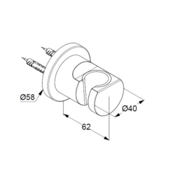 Держатель для душа Kludi Nova Fonte 2055205-15