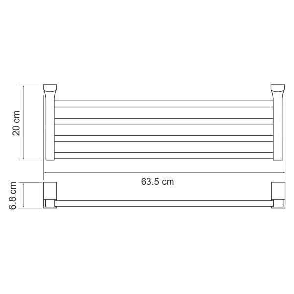 Лайне (Leine) K-5011W Полка для полотенец