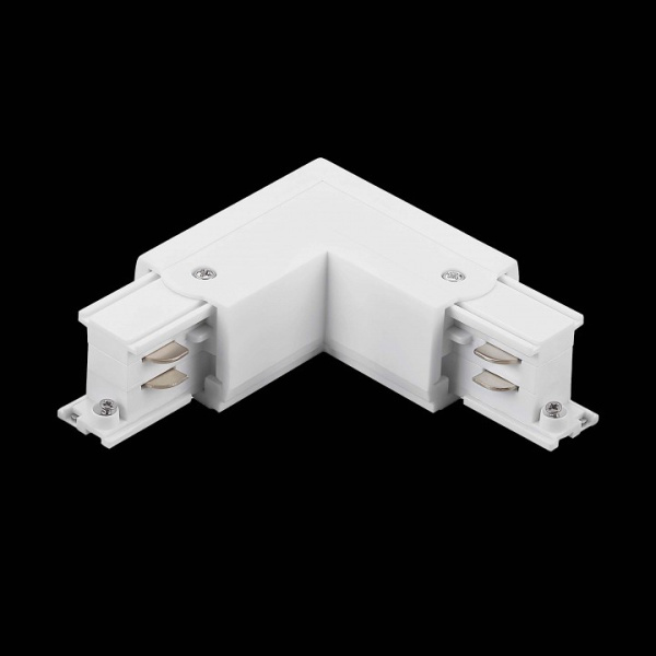 Соединитель угловой L-образный для треков накладных Lightstar Quattro 504126-FRPS