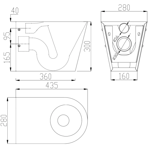 Унитаз приставной Nofer 13014.S детский, нержавеющая сталь