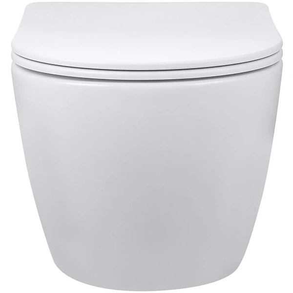 Унитаз подвесной Vincea Globo VT1-14SMW безободковый, с сиденьем микролифт, белый матовый