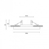 Встраиваемый светильник Hesby Lighting Clarity HSBL_0133