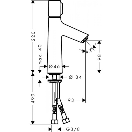 Смеситель для раковины hansgrohe Talis S 72043000