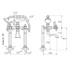 Смеситель для ванны Stella Eccelsa EC 02211 AU00 золото