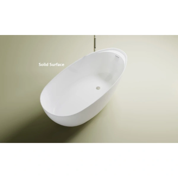 Ванна из литьевого мрамора Astra-Form Исида Solid Surface 01010093 170x80 см, отдельностоящая, белый матовый