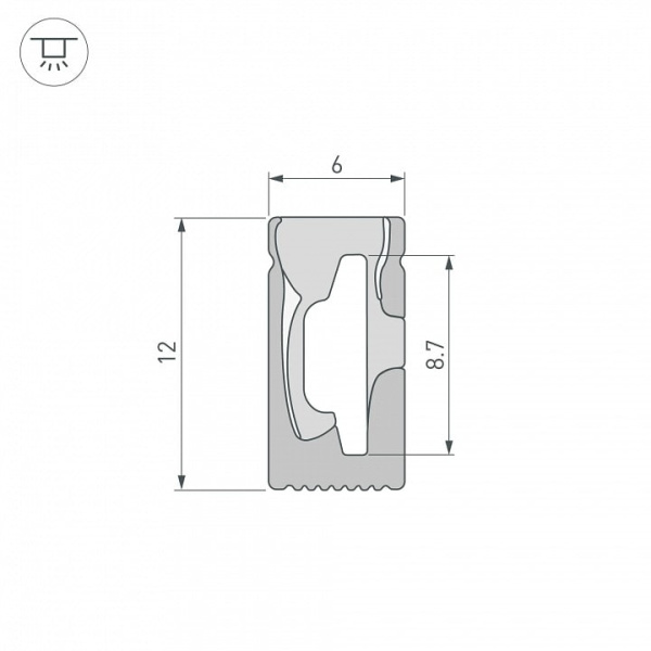 Профиль для плинтусов гибкий Arlight WPH-FLEX 045785