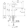 Смеситель для раковины Fantini Lame 24 02 M104WF
