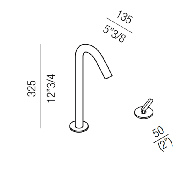 Смеситель для раковины Agape Square ARUB1008A