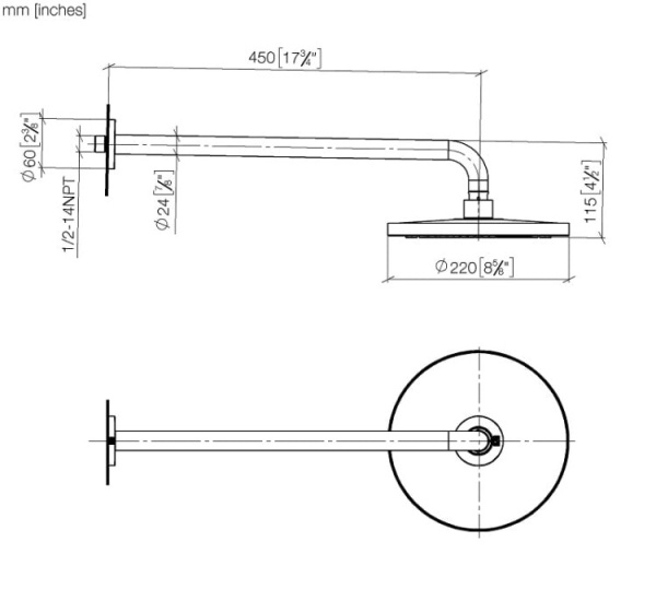 Верхний душ Dornbracht Series Specific 28649970-00